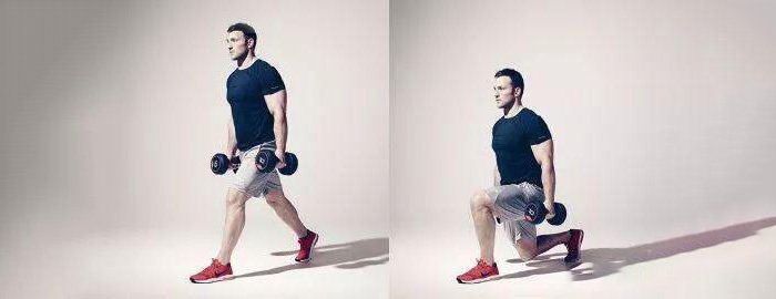 哑铃分腿蹲Dumbbell Split Squat